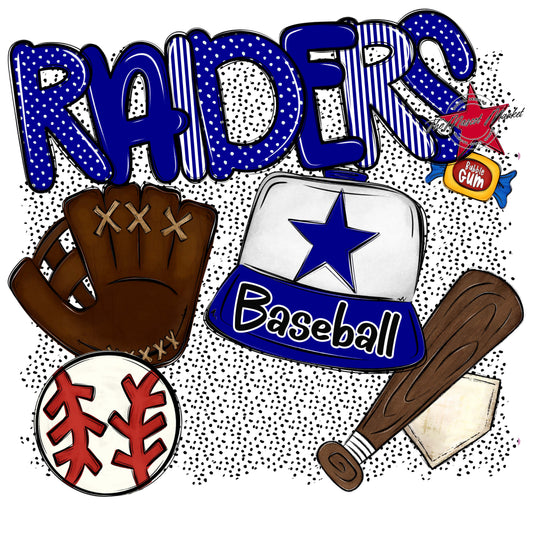 Raiders Baseball Spirit-Blue