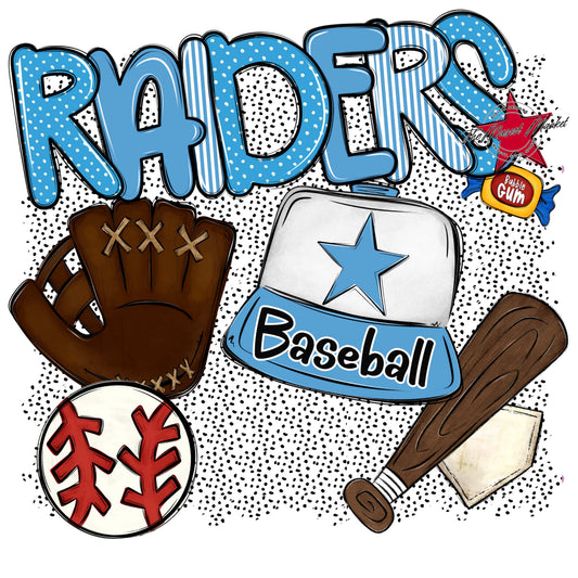 Raiders Baseball Spirit-Carolina Blue