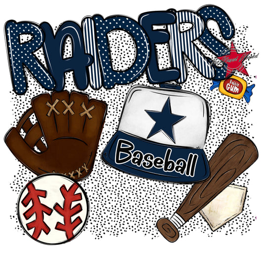 Raiders Baseball Spirit-Navy