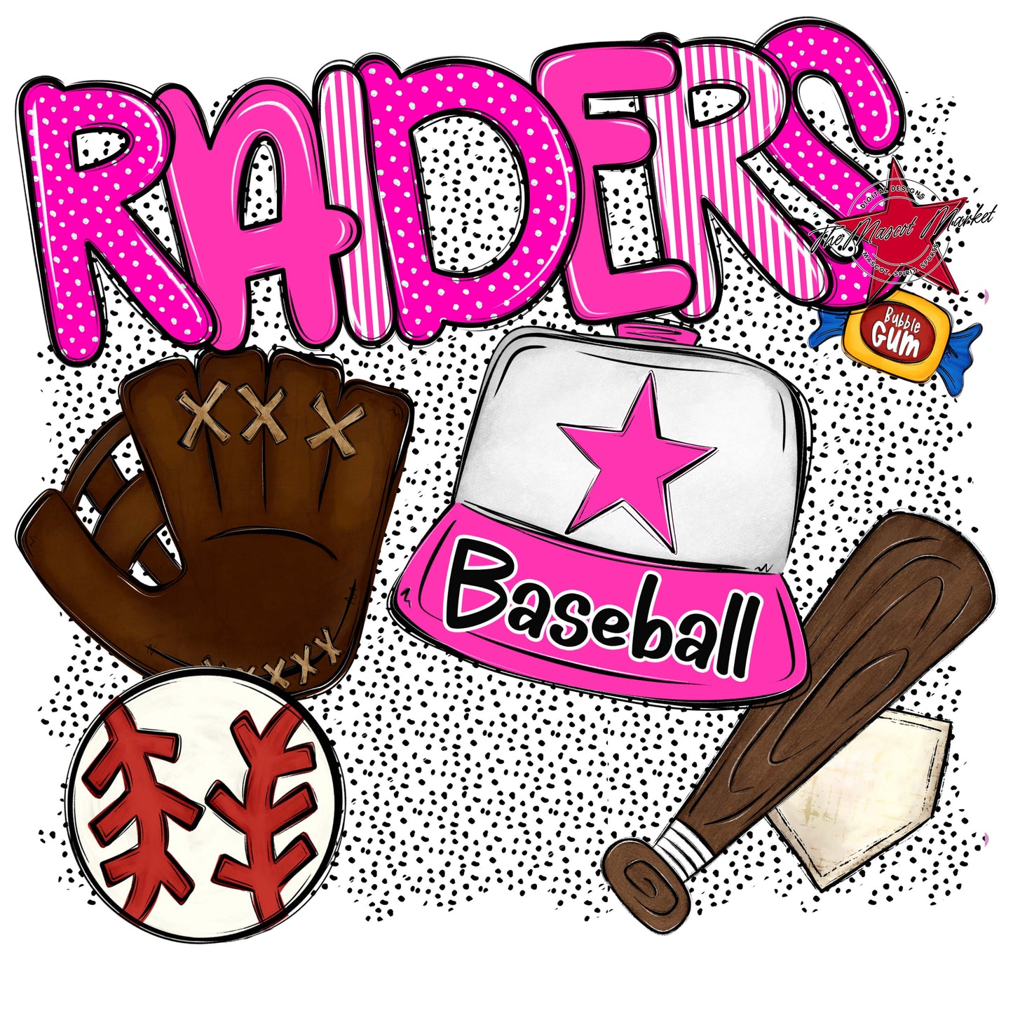 Raiders Baseball Spirit-Pink