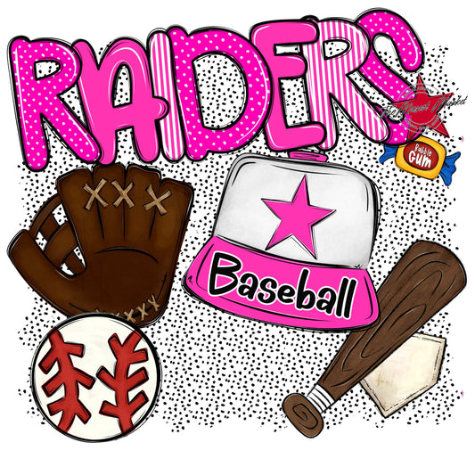 Raiders Baseball Spirit-Pink
