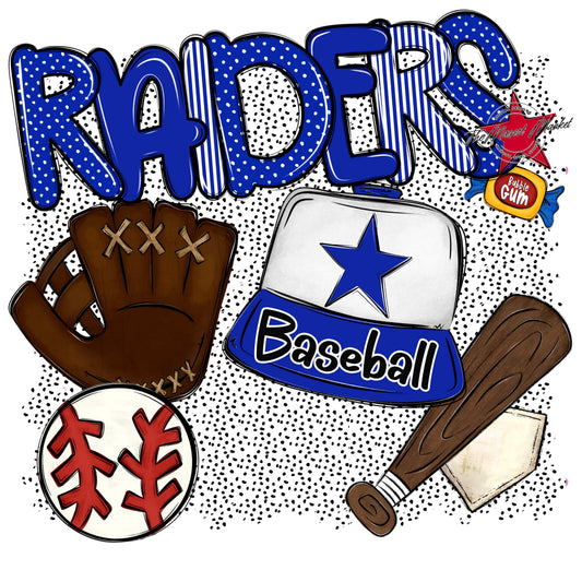 Raiders Baseball Spirit-Royal Blue