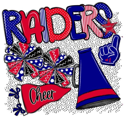 Raiders Cheer Spirit-Blue & Red