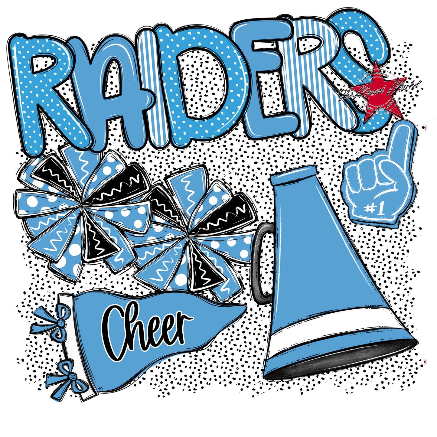 Raiders Cheer Spirit-Carolina Blue