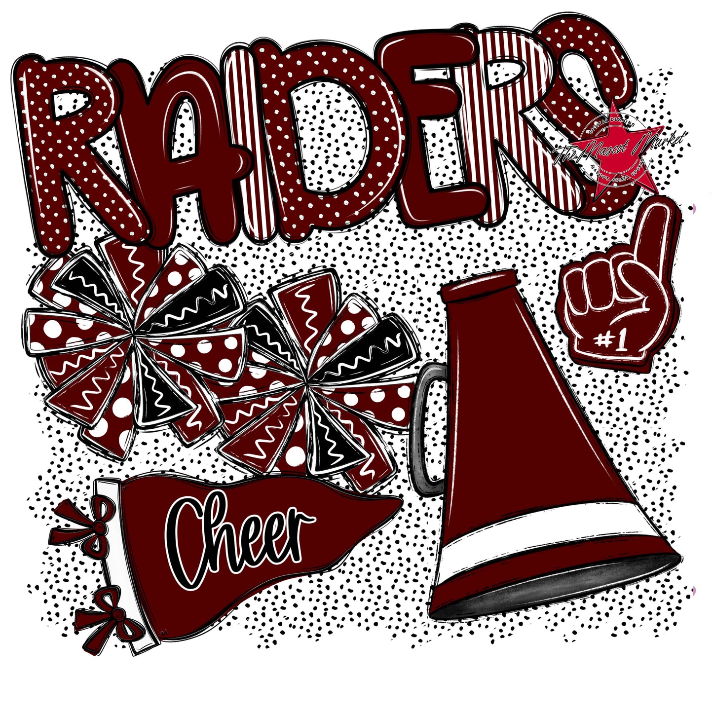 Raiders Cheer Spirit-Maroon