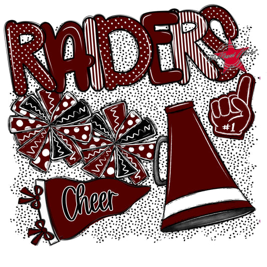 Raiders Cheer Spirit-Maroon