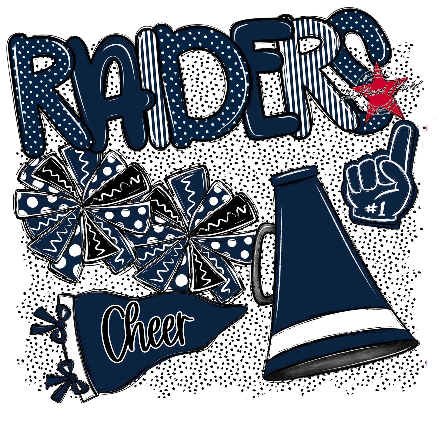 Raiders Cheer Spirit-Navy
