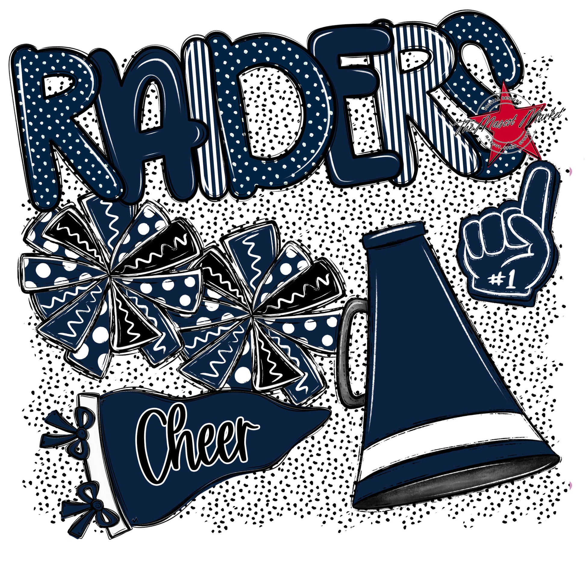 Raiders Cheer Spirit-Navy