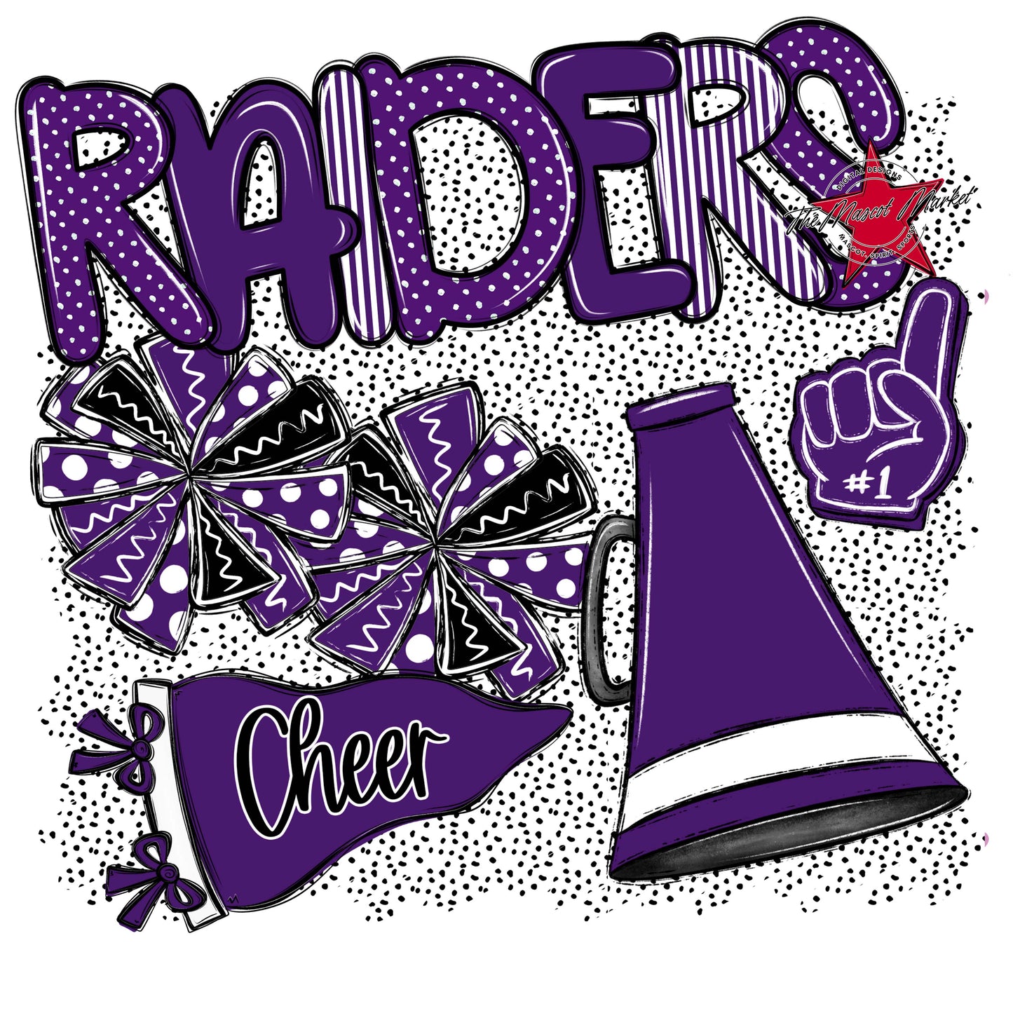 Raiders Cheer Spirit-Purple