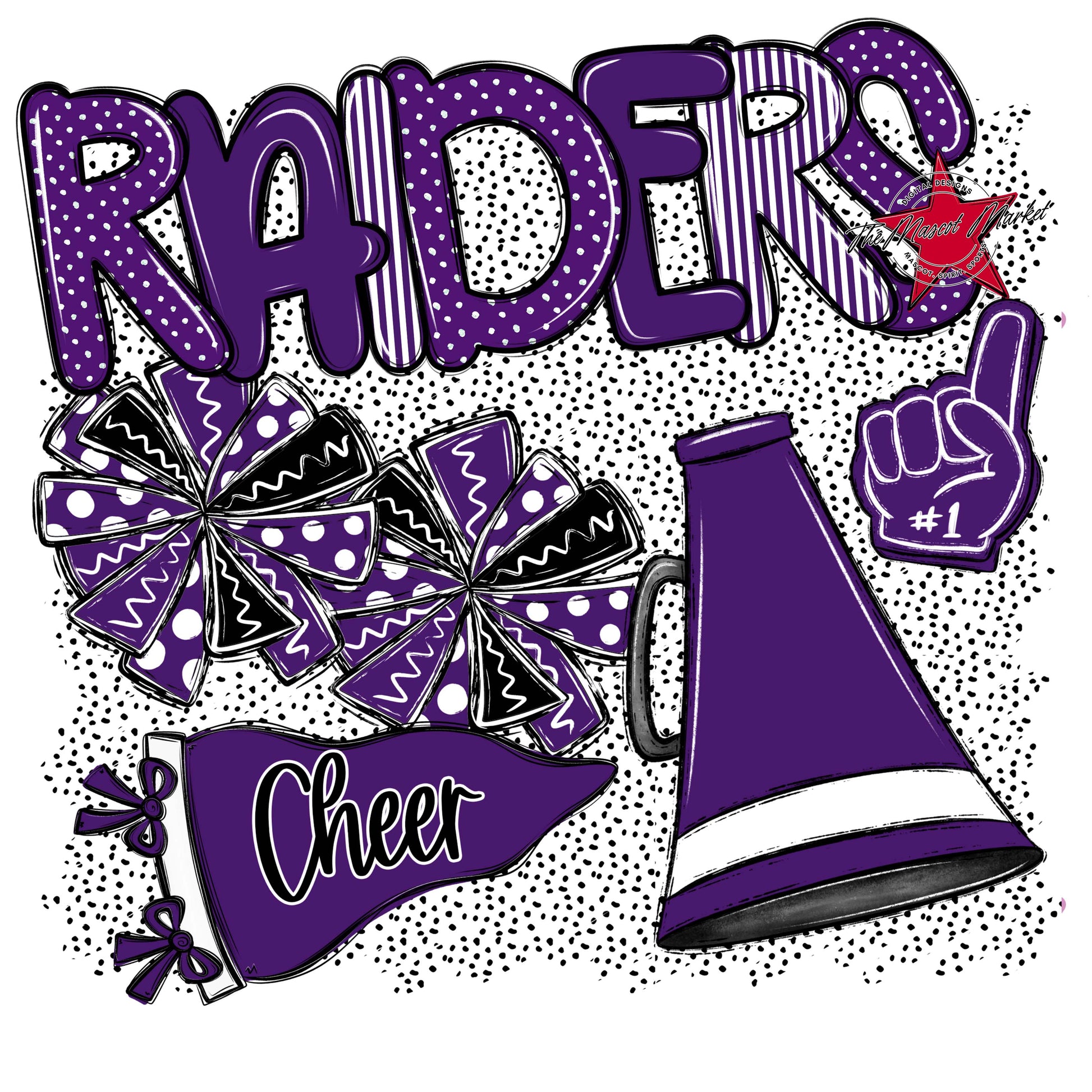 Raiders Cheer Spirit-Purple