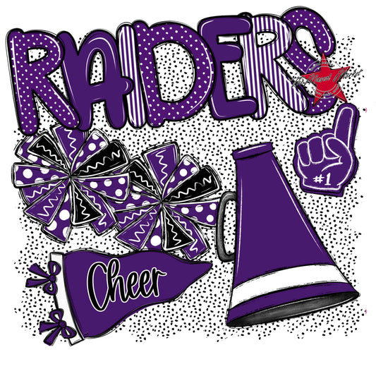 Raiders Cheer Spirit-Purple