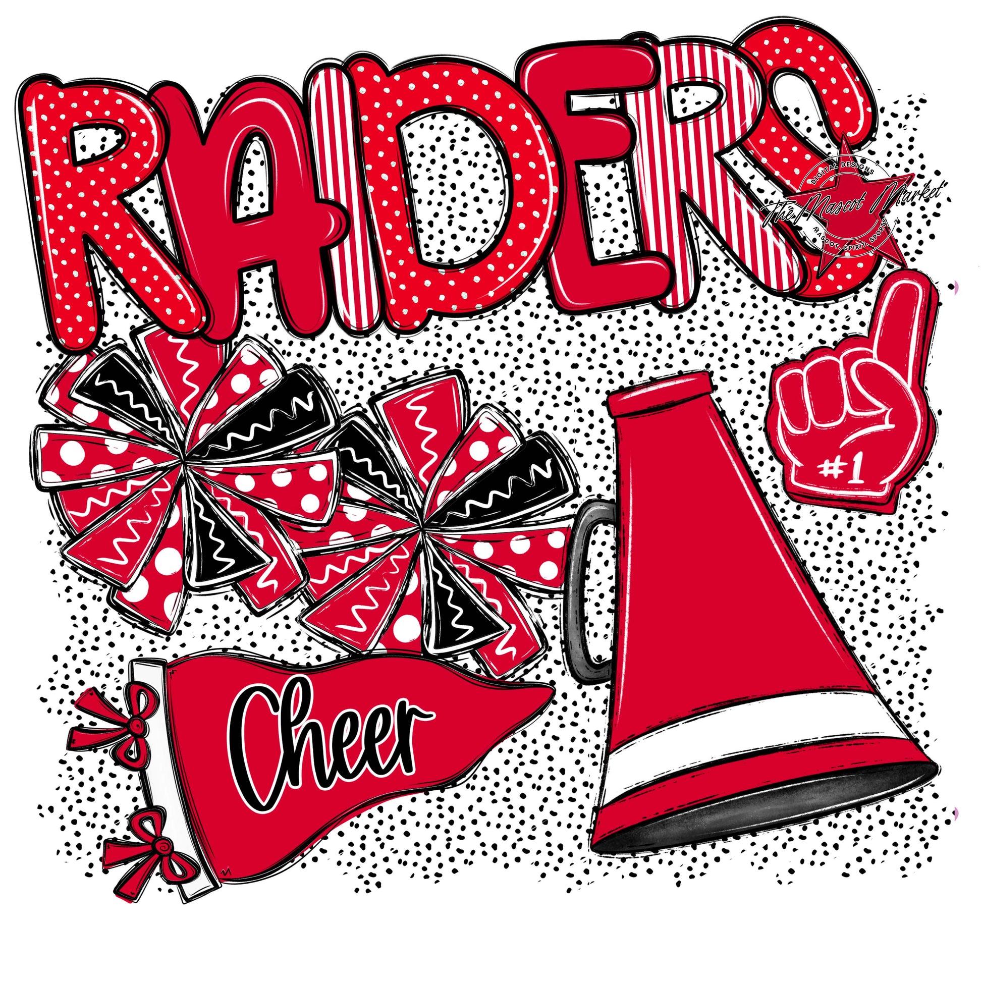 Raiders Cheer Spirit-Red