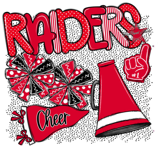 Raiders Cheer Spirit-Red