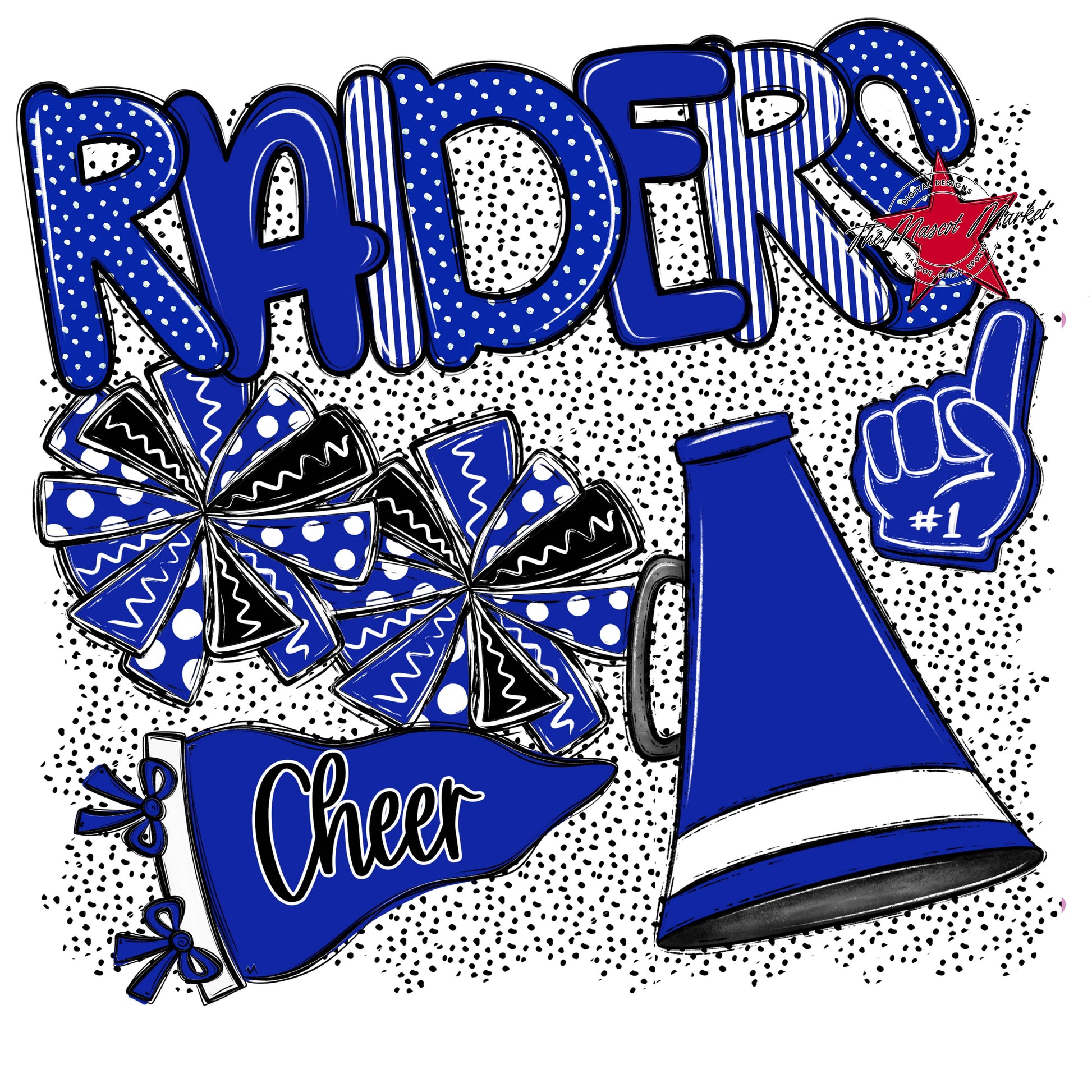 Raiders Cheer Spirit-Royal Blue