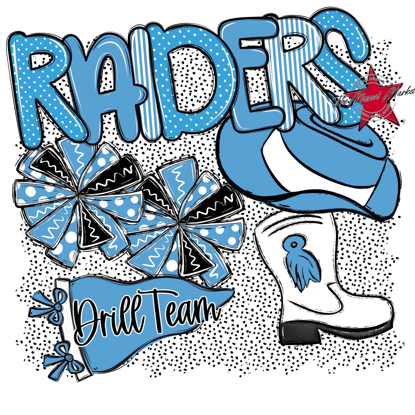 Raiders Drillteam Spirit-Carolina Blue