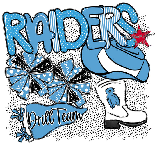 Raiders Drillteam Spirit-Carolina Blue