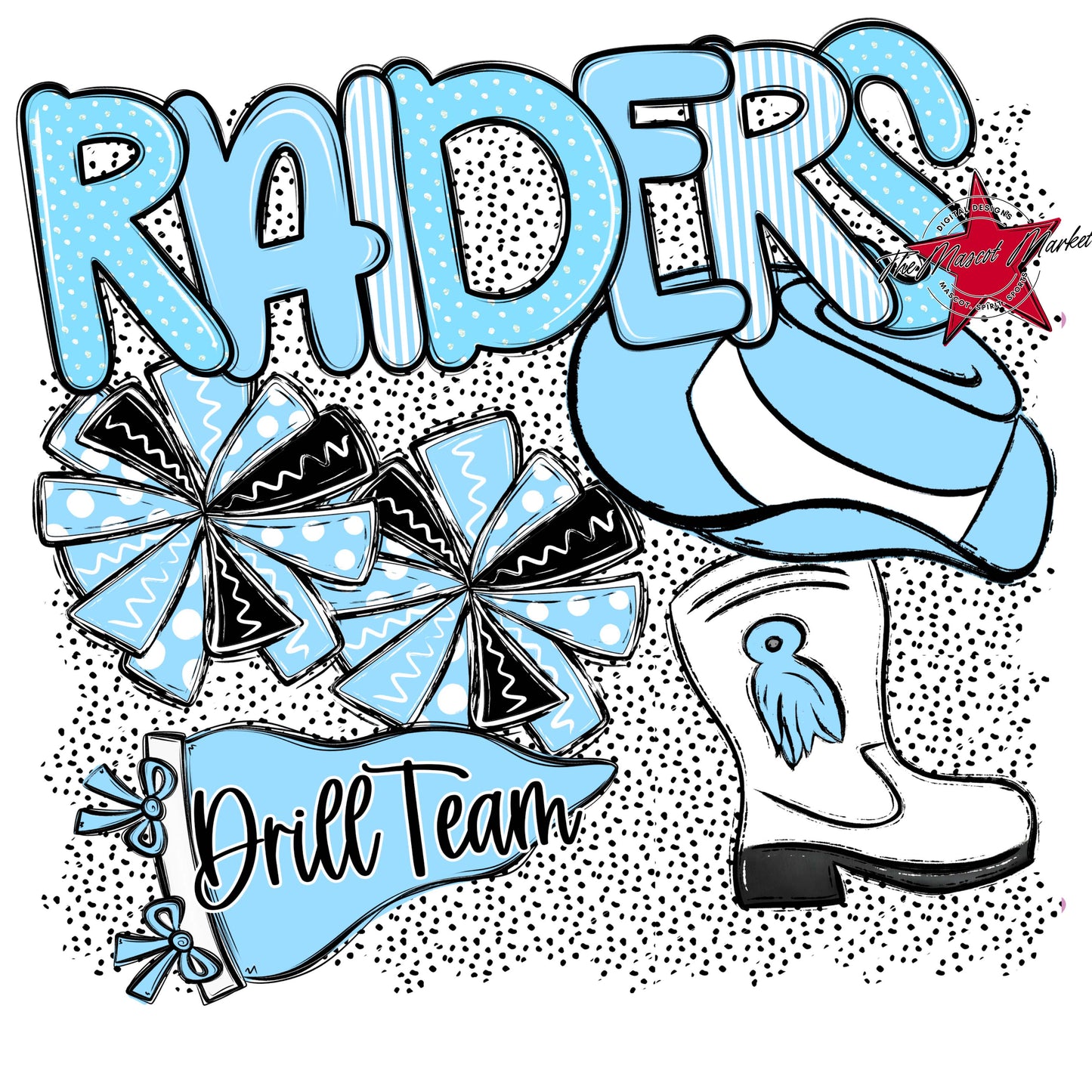 Raiders Drillteam Spirit-Columbia Blue