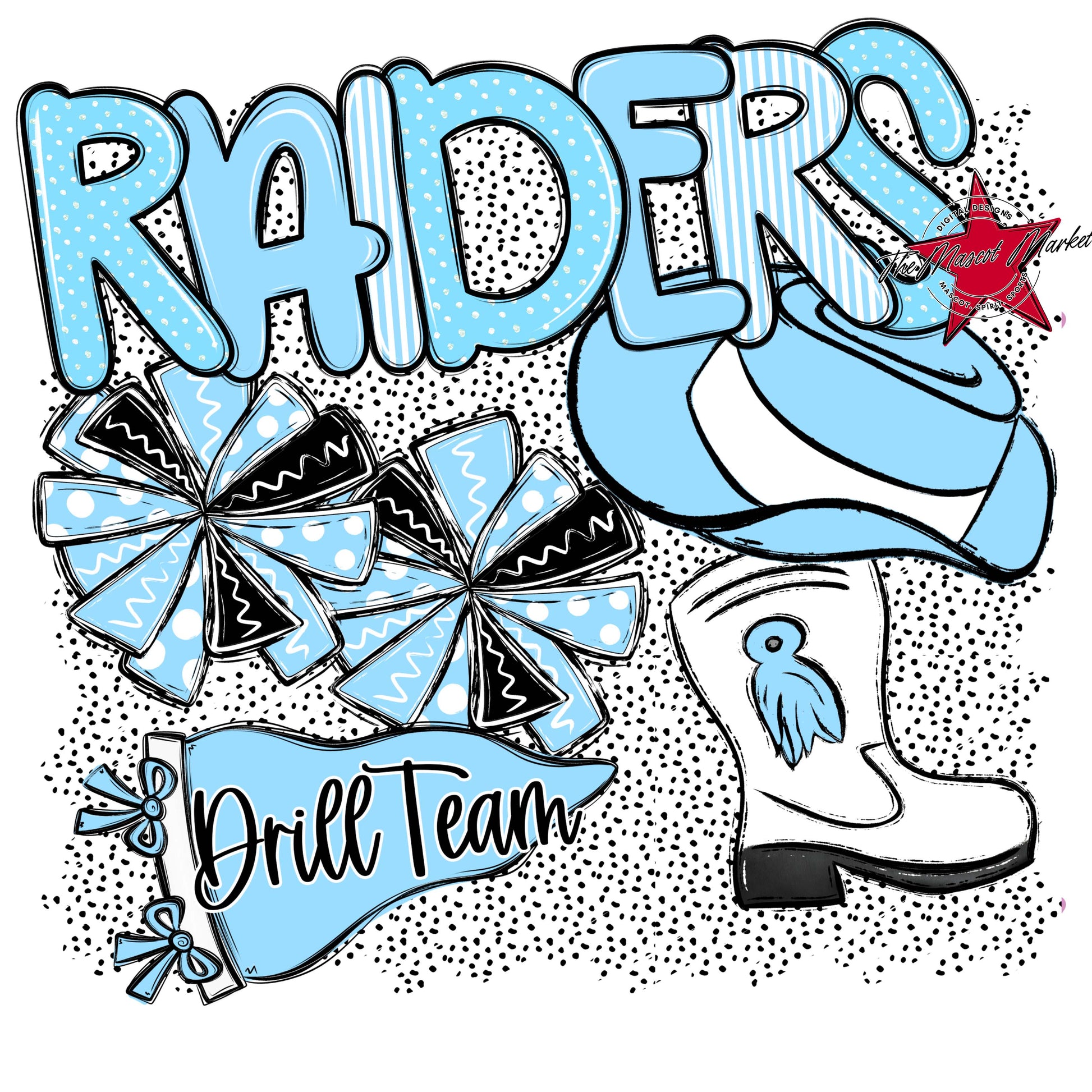 Raiders Drillteam Spirit-Columbia Blue