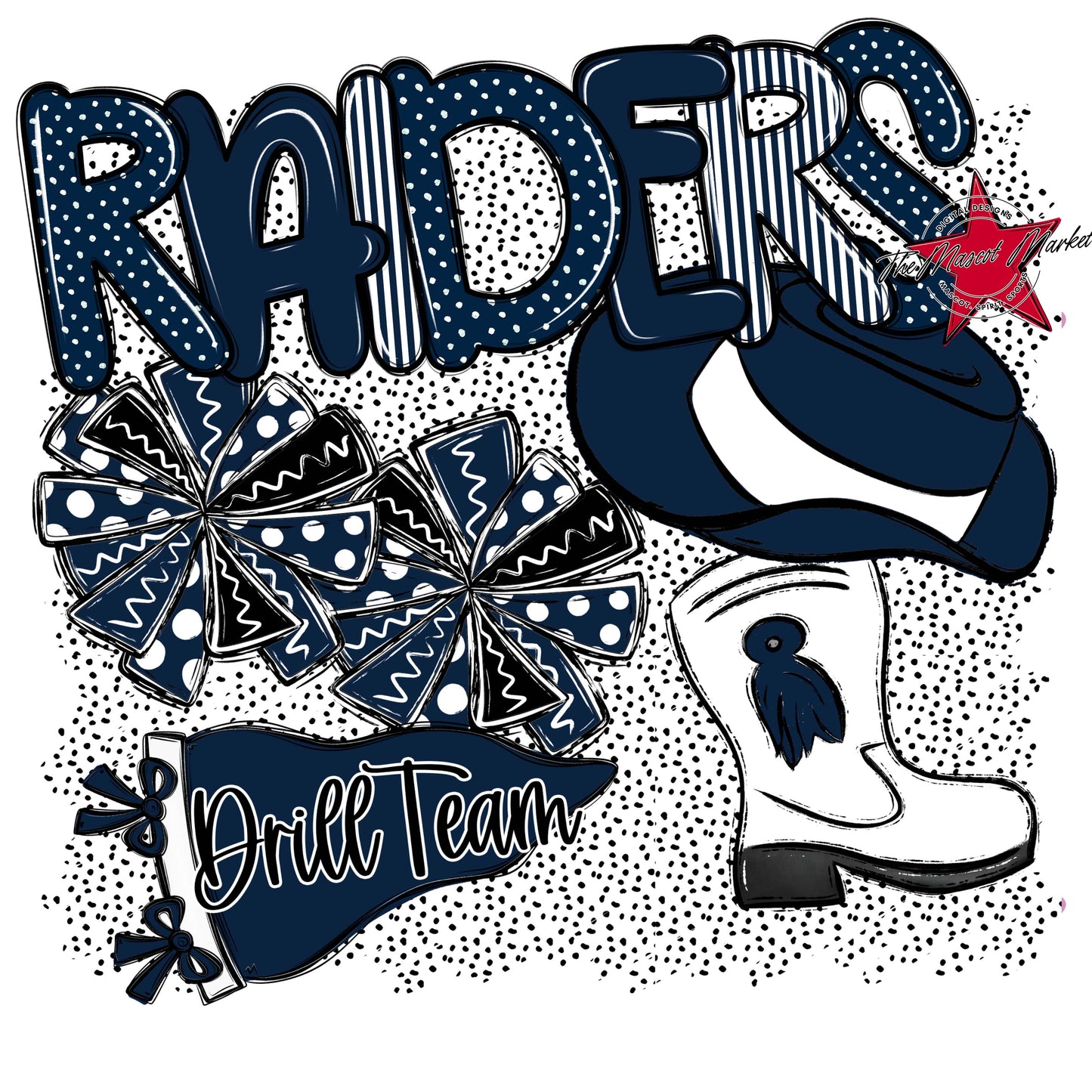 Raiders Drillteam Spirit-Navy