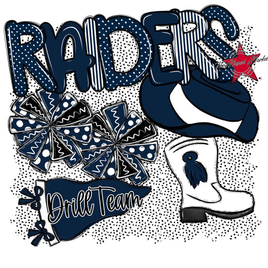 Raiders Drillteam Spirit-Navy