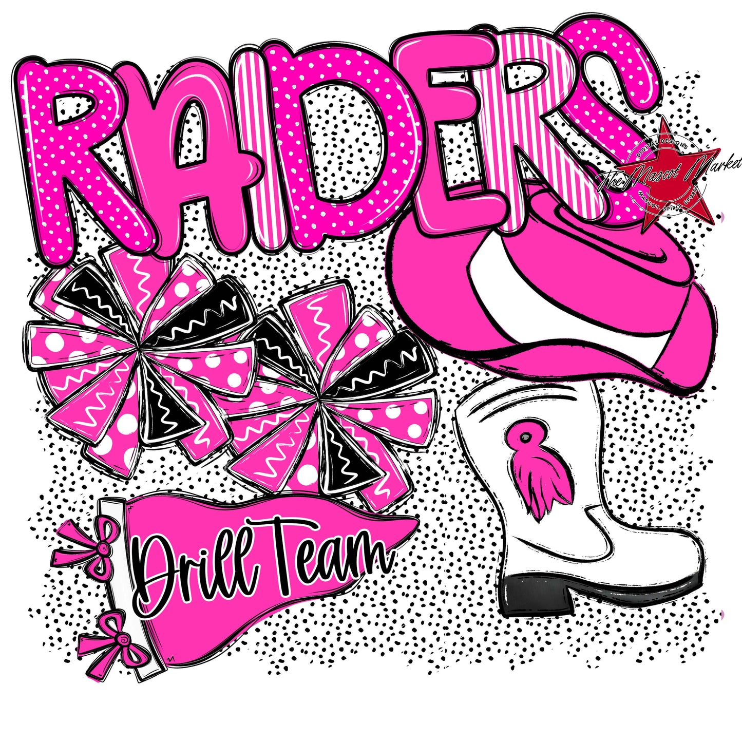 Raiders Drillteam Spirit-Pink