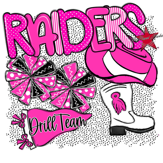 Raiders Drillteam Spirit-Pink