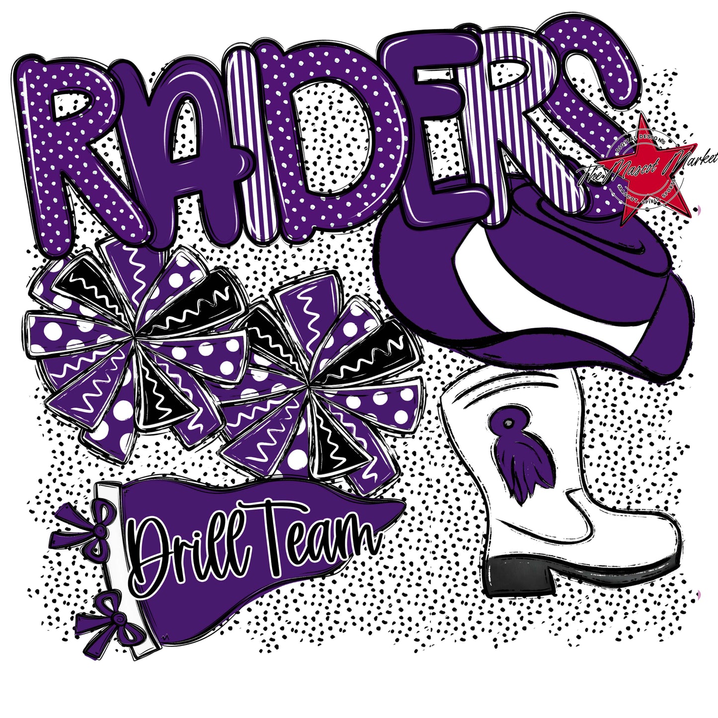Raiders Drillteam Spirit-Purple