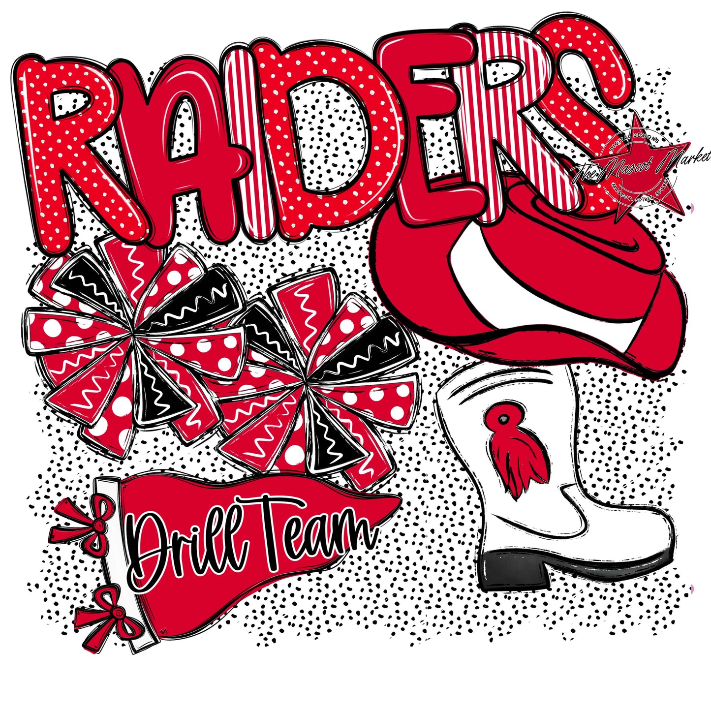 Raiders Drillteam Spirit-Red