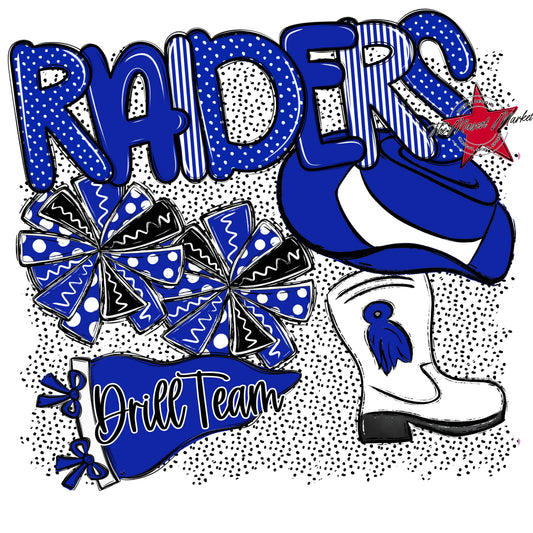 Raiders Drillteam Spirit-Royal Blue