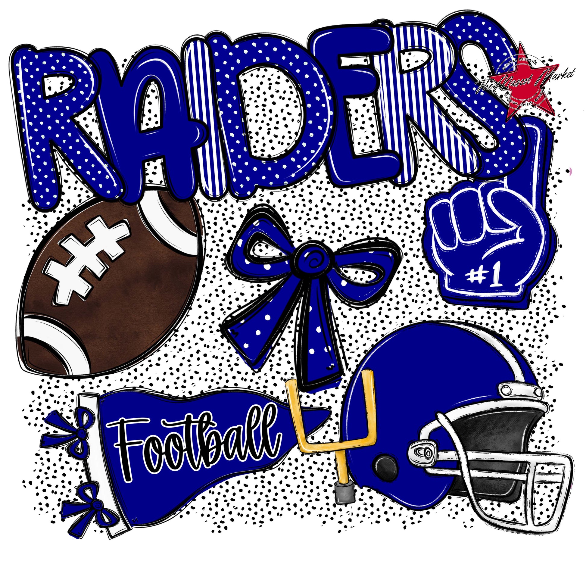 Raiders Football Spirit-Blue