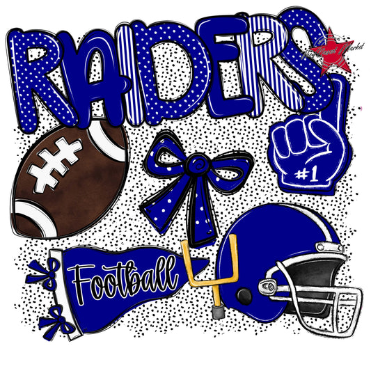 Raiders Football Spirit-Blue
