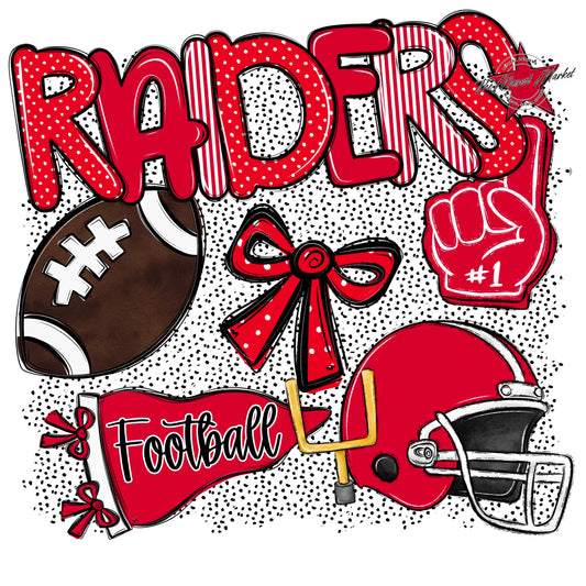 Raiders Football Spirit-Red