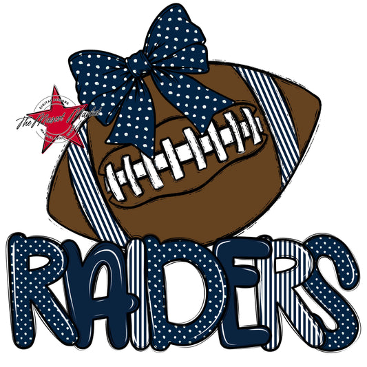 Raiders Football Spirit Design-Navy