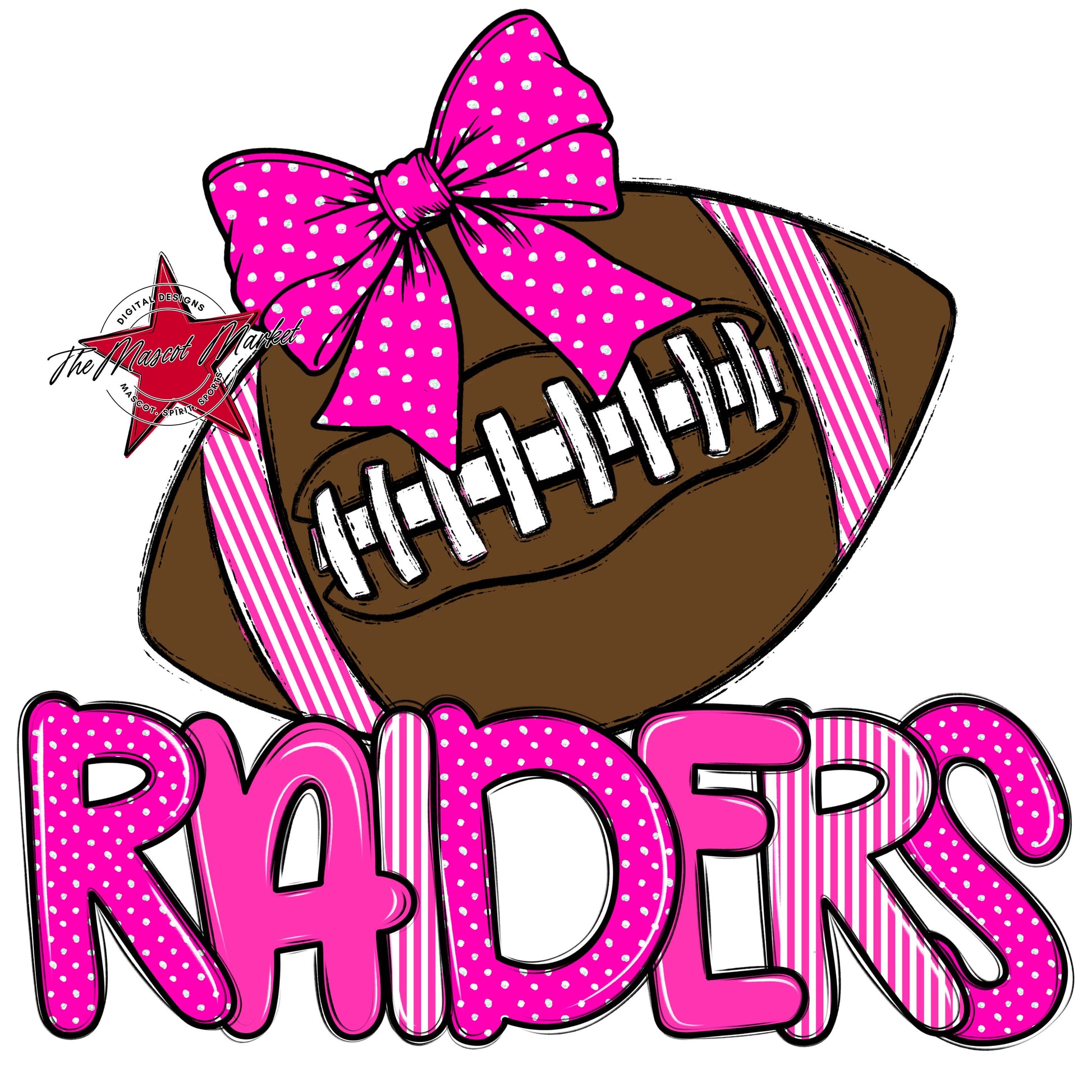 Raiders Football Spirit Design-Pink