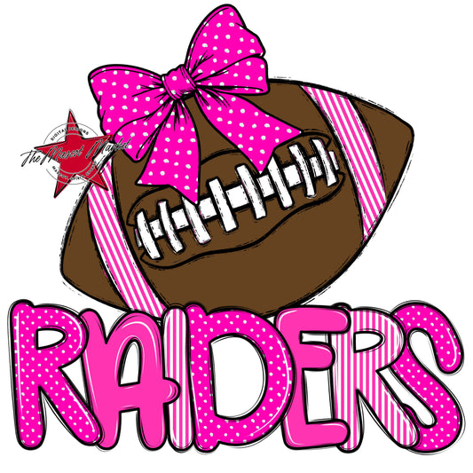 Raiders Football Spirit Design-Pink