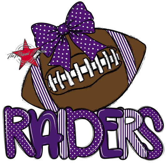Raiders Football Spirit Design-Purple