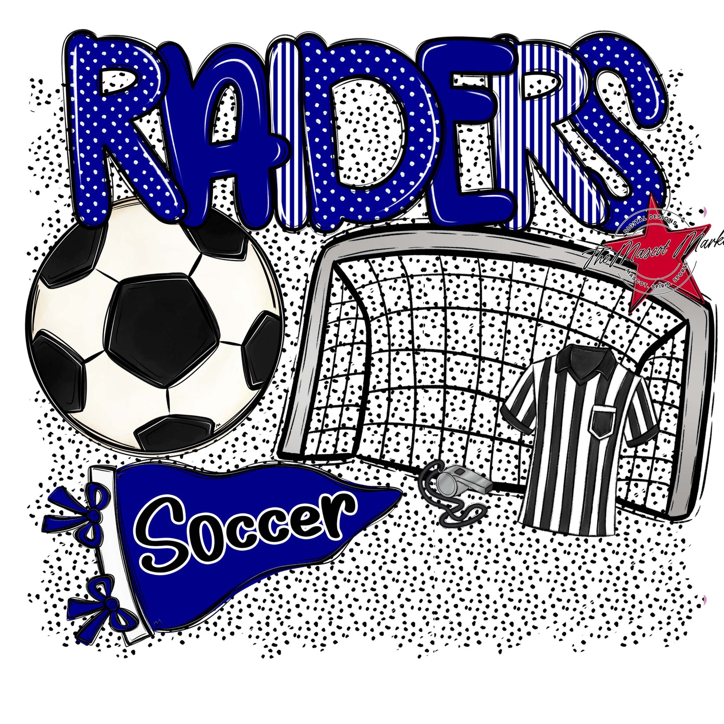 Raiders Soccer Spirit-Blue