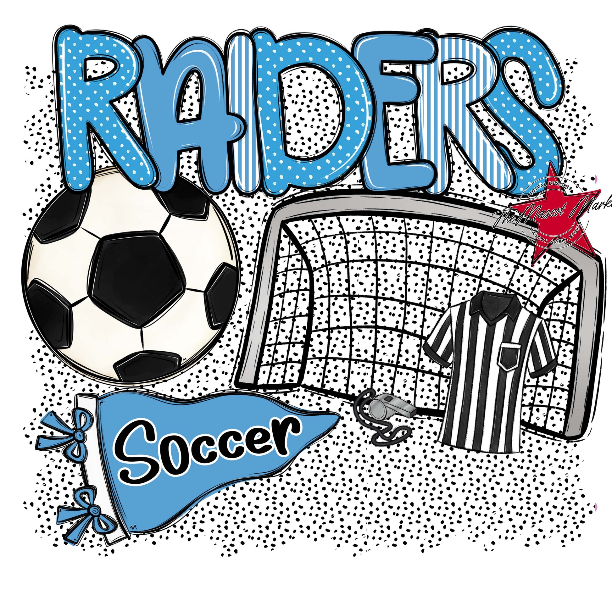Raiders Soccer Spirit-Carolina Blue