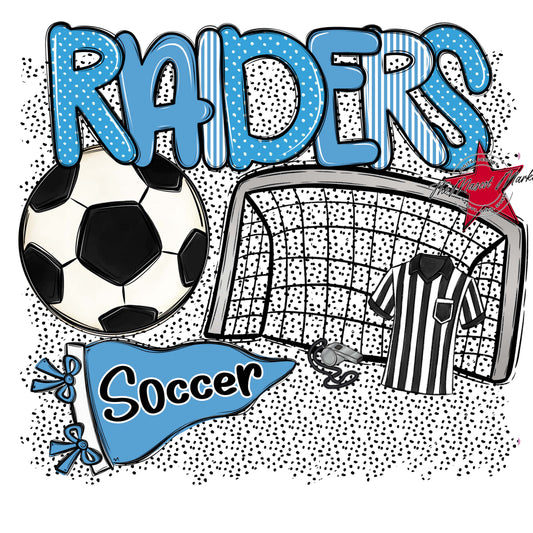 Raiders Soccer Spirit-Carolina Blue
