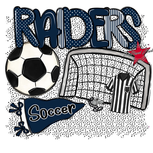 Raiders Soccer Spirit-Navy