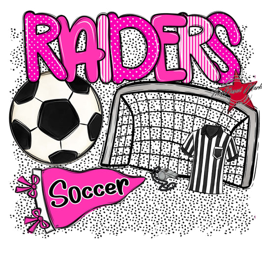 Raiders Soccer Spirit-Pink