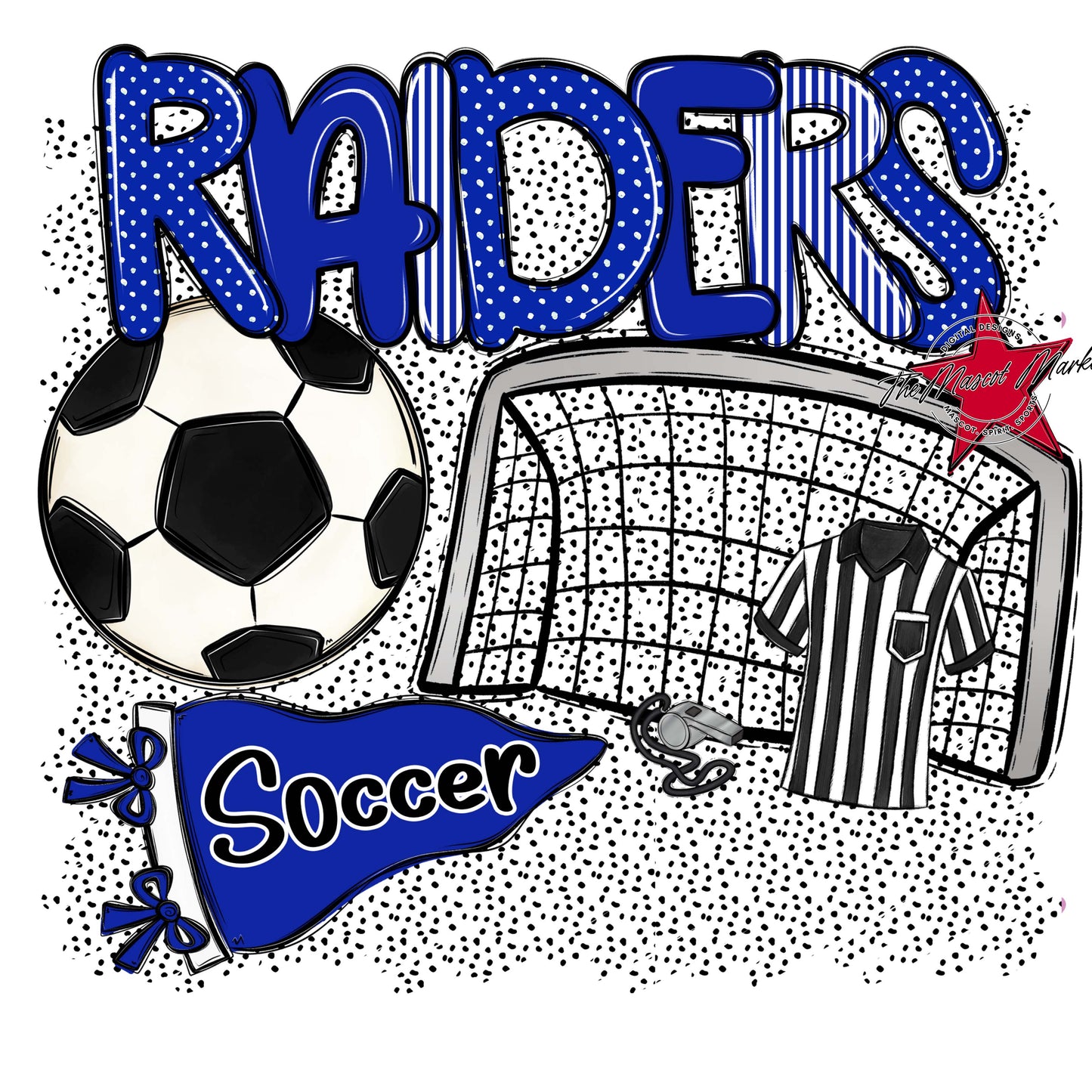 Raiders Soccer Spirit-Royal Blue