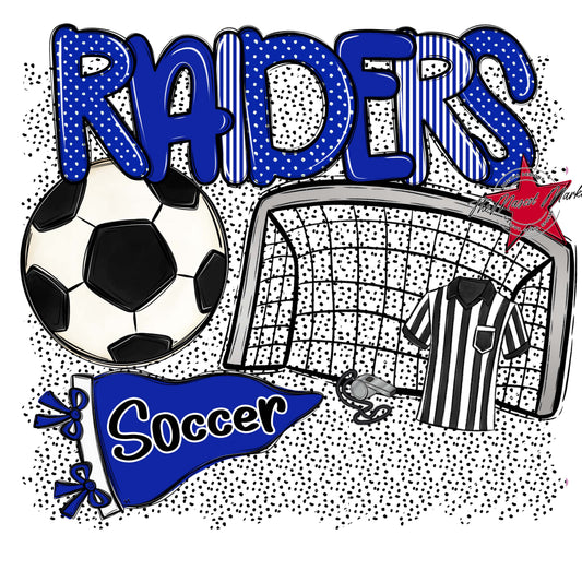 Raiders Soccer Spirit-Royal Blue