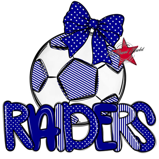Raiders Soccer Spirit Design-Blue