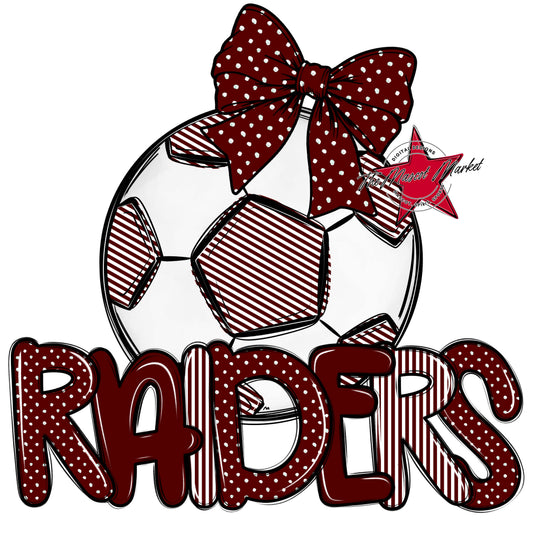 Raiders Soccer Spirit Design-Maroon