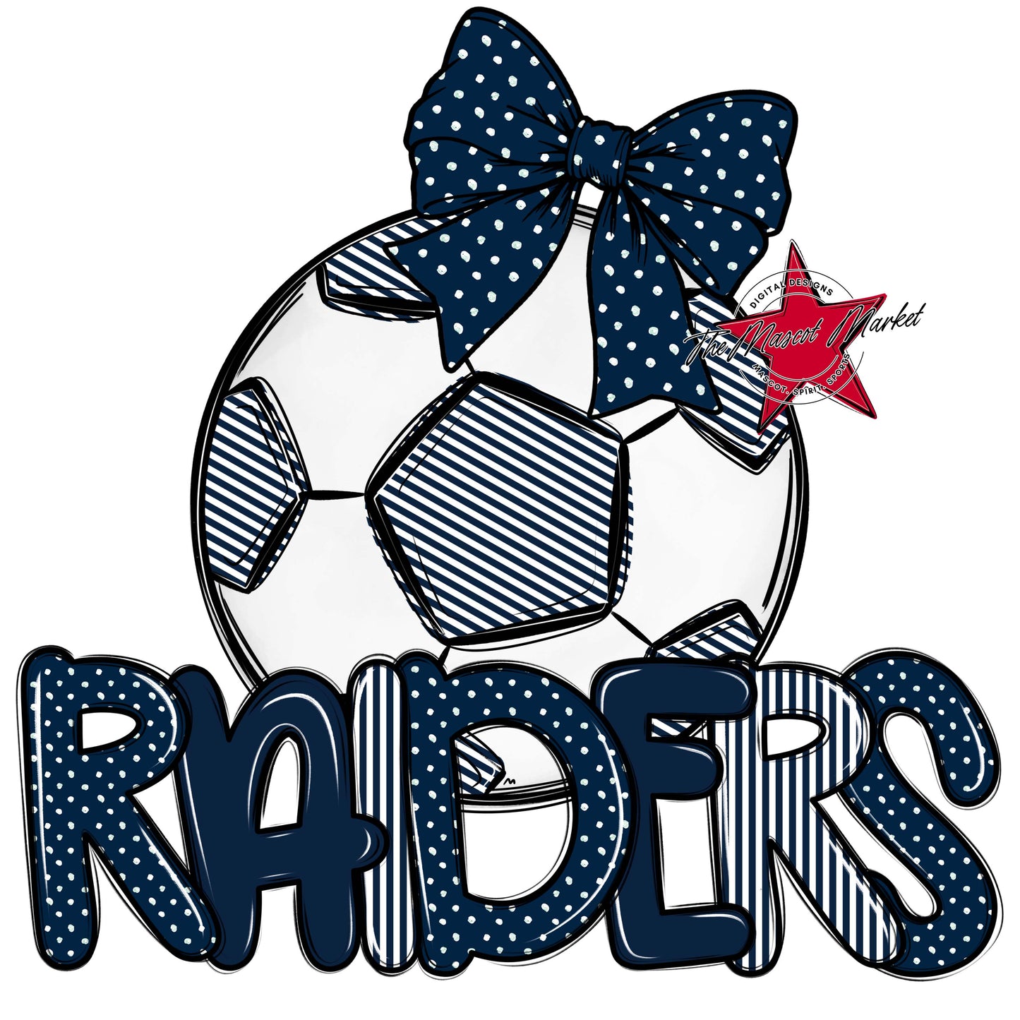 Raiders Soccer Spirit Design-Navy