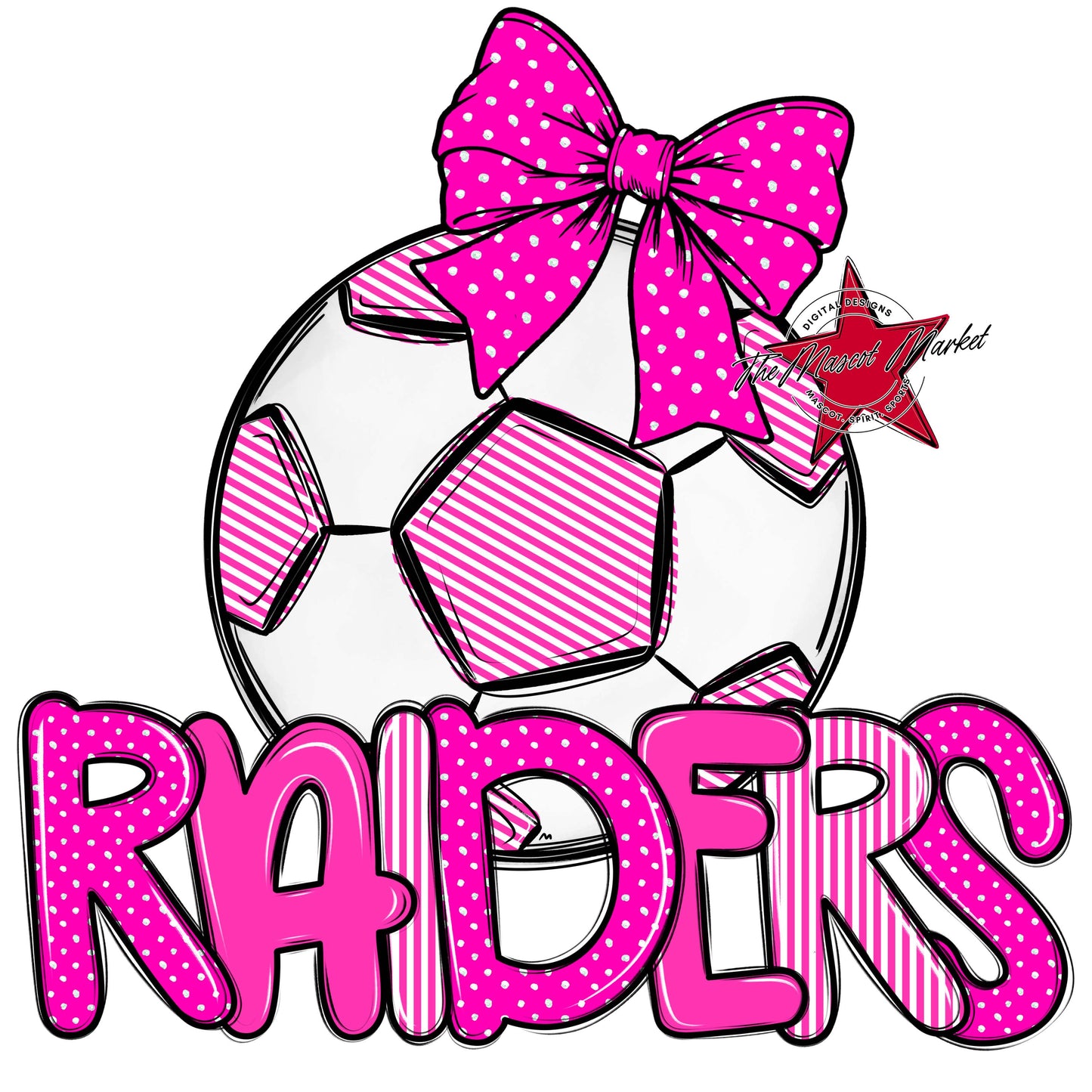 Raiders Soccer Spirit Design-Pink