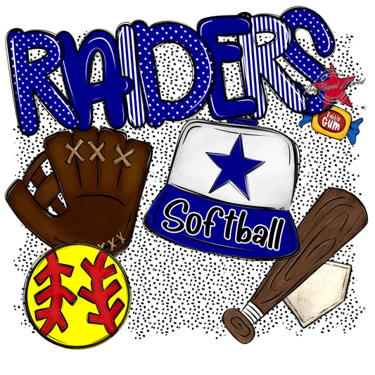 Raiders Softball Spirit-Blue