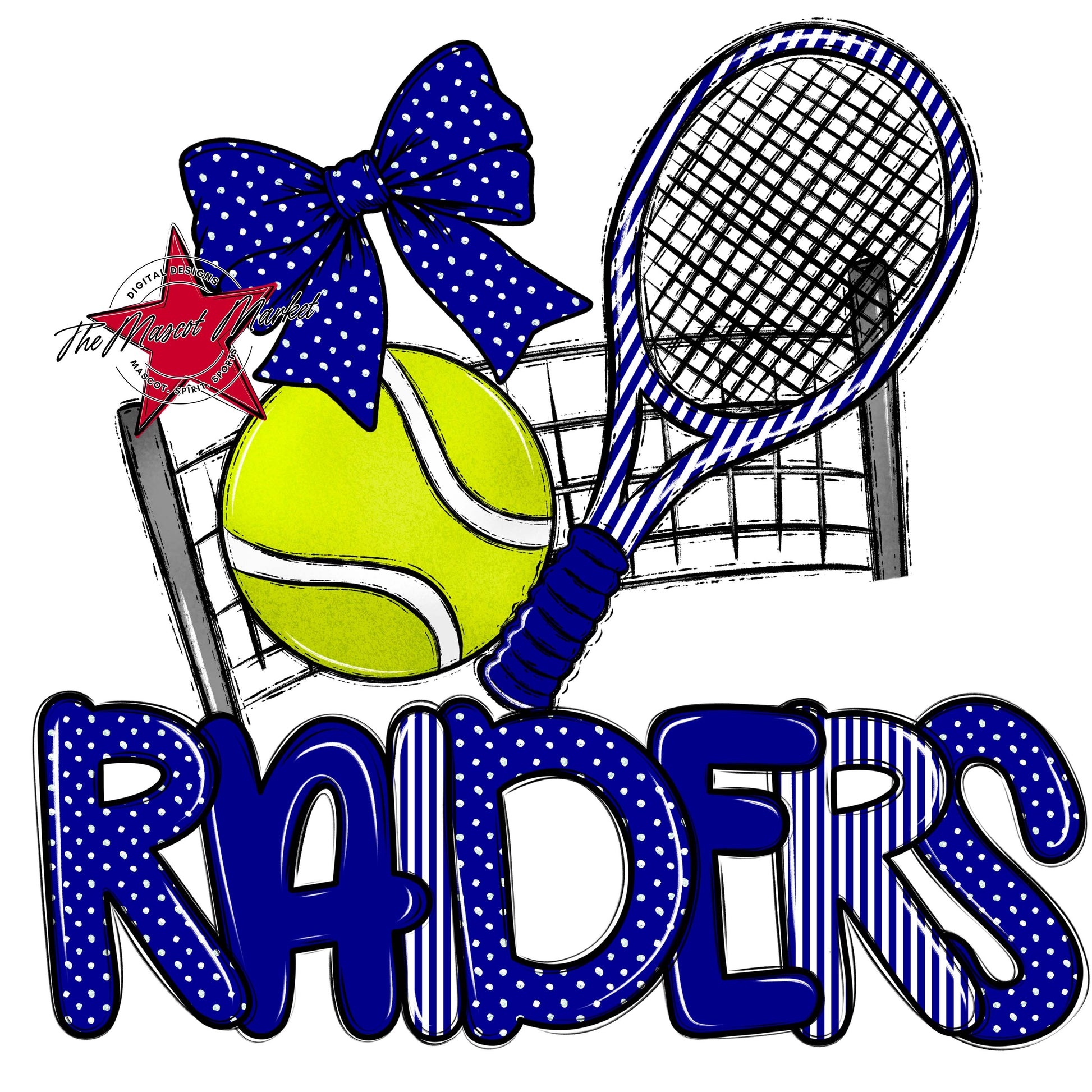 Raiders Tennis Spirit Design-Blue