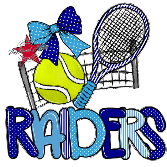 Raiders Tennis Spirit Design-Blue & Carolina Blue